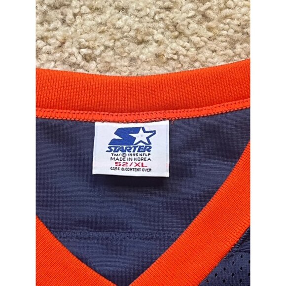 John Elway Denver Broncos Vintage Starter Home Navy Blue Jersey Size 52 XXL VTG - Picture 10 of 10
